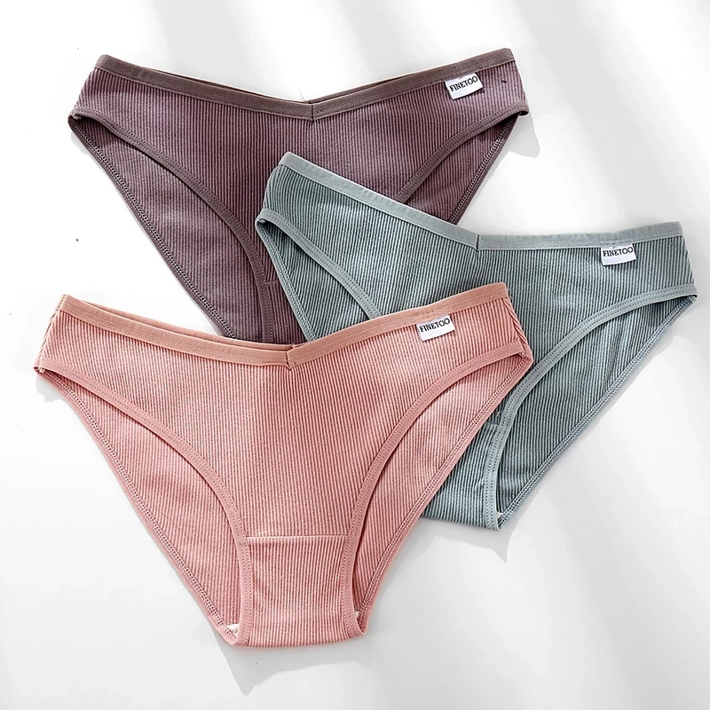 

2021 Women's Cotton Briefs Female Underpants Sexy V Waist Women's Panties Cotton Plus Size Pantys Lingerie M-4XL