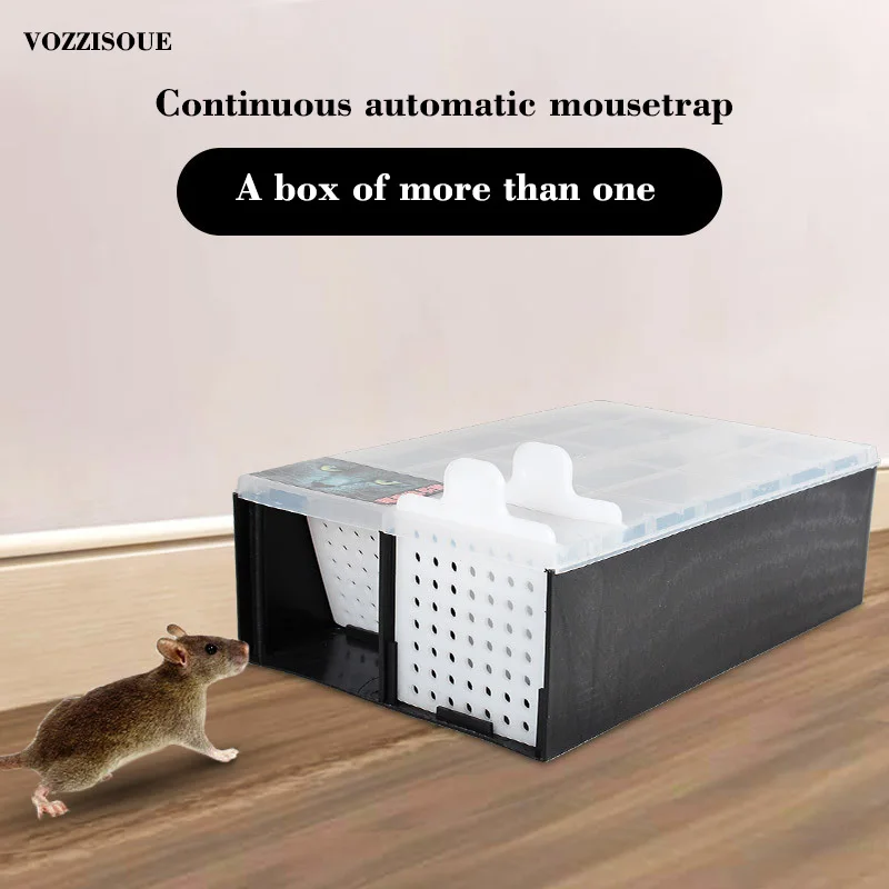 Skup Nowy High Effect pułapka na mysz automatyczna ciągła pułapka na myszy wielokrotnego użytku złap szczur pułapki Catcher pułapka na szczury myszy gryzonie klatka gospodarstwa domowego