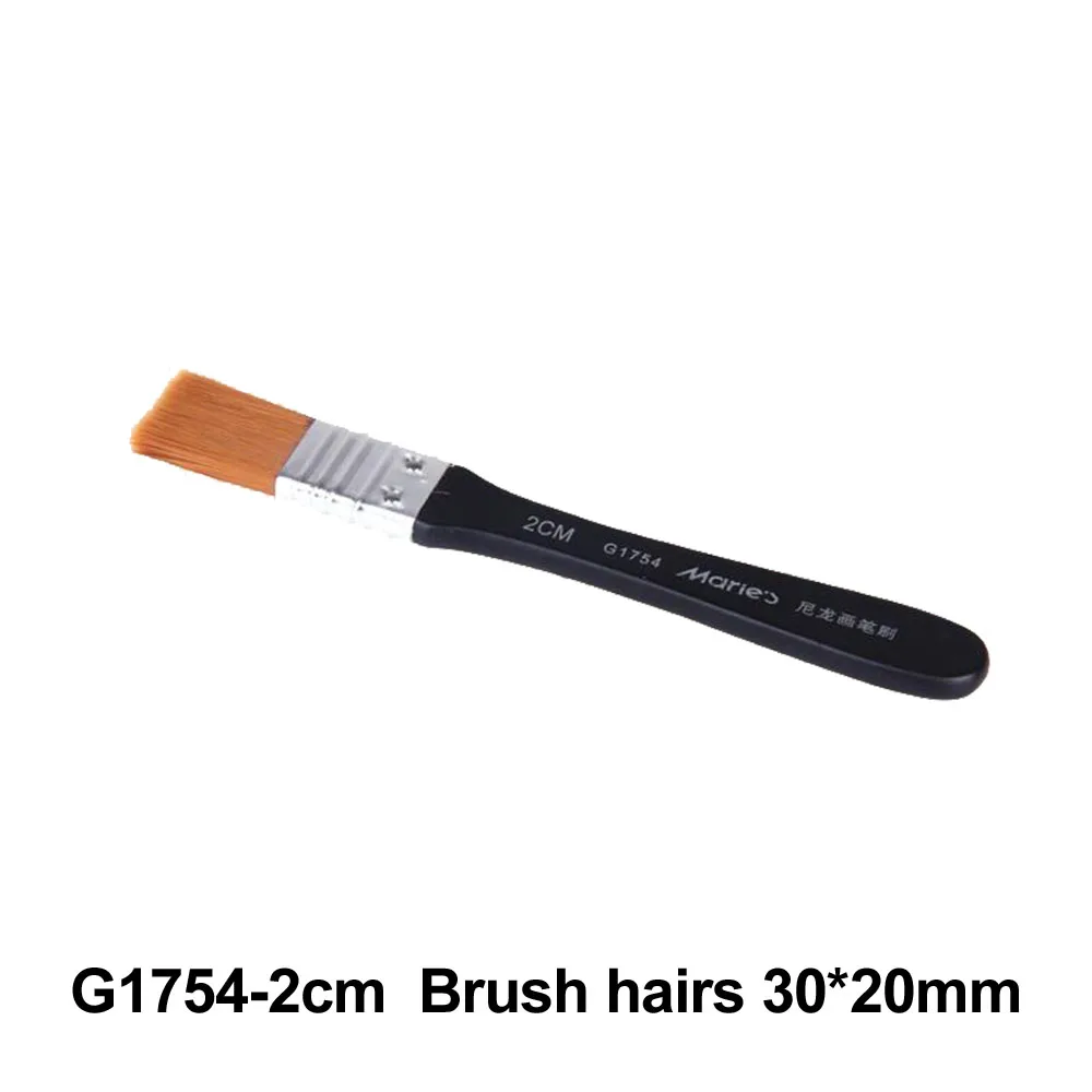 

No. 2 Paint Brush Long Flat Head Cleaning Brush Gouache Acrylic Painting Brush Oil Brush Painting Wall Art Supplies