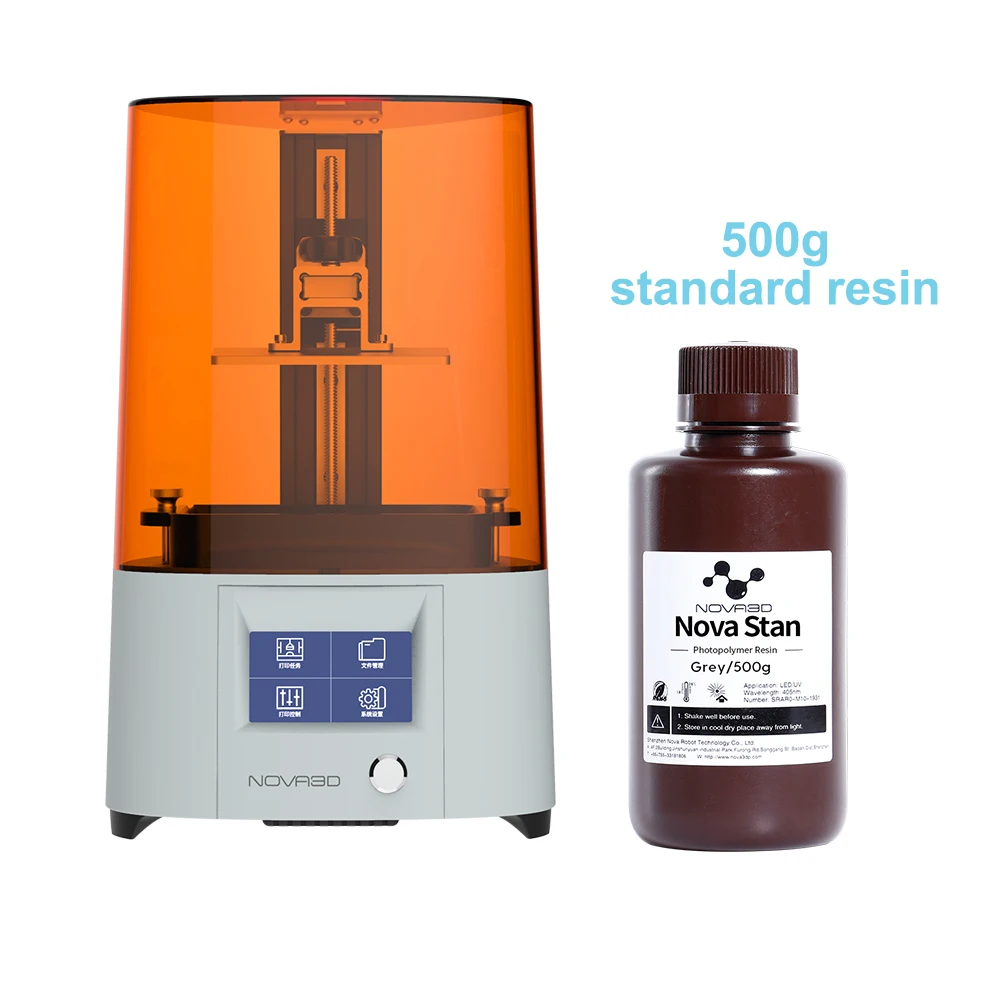 NOVA3D Elfin2 أحادية SE الراتنج ثلاثية الأبعاد مجموعة الطابعة 40nm LCD أسرع طباعة علاج طابعات SLA جودة حساس للضوء الراتنج