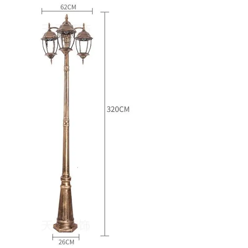 Farola сад Plaza Tuinlamp квадратный Lampioni да эстерно лампы Декор Uliczna Off Road светильник Exterieur уличный свет