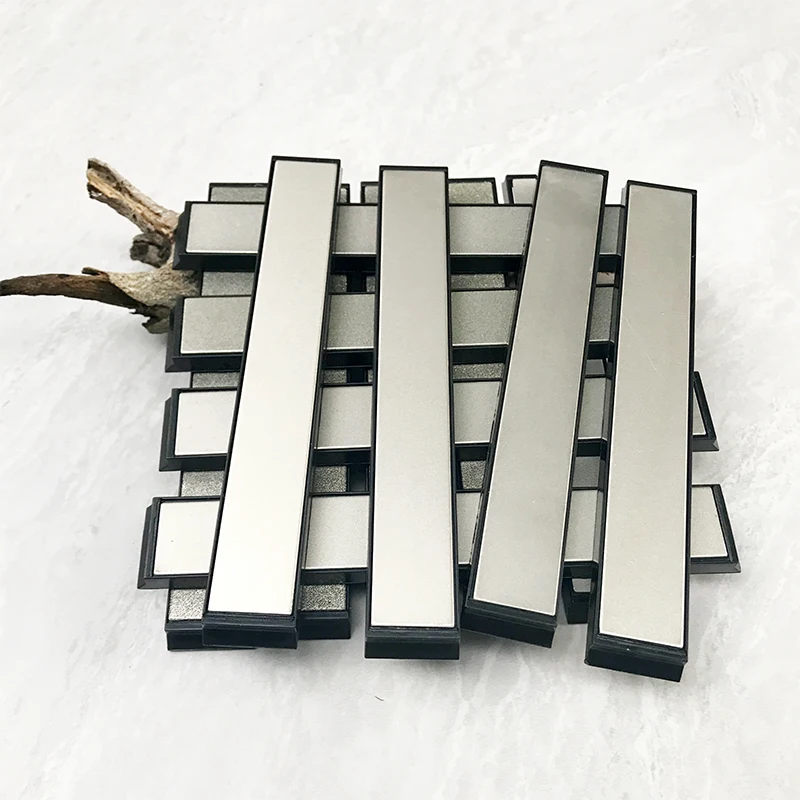 Бесплатный кожаный бриллиантовый нож зеркальный камень с фиксированным углом