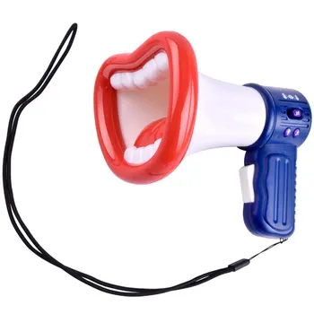 

Kid's Peculiar Vibrato with Funny and Interesting Recording Big Mouth Horn Novelty Sound Voice Changing AmplifieR Toy