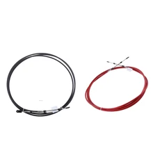 Универсальный трос дроссельной заслонки для морских лодок Yacht рычаг управления 15FT черный+ красный