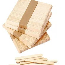 Ice-Cream-Sticks Accesories Wood-Craft Natural Pop 100pcs/Set