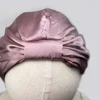 Women Sleep Hat Soft Pure Silk Charmeus Night Sleep Cap Hair Bonnet  Silk Comfortable Head Cover Wide Elastic Band Hair Loss Cap 6