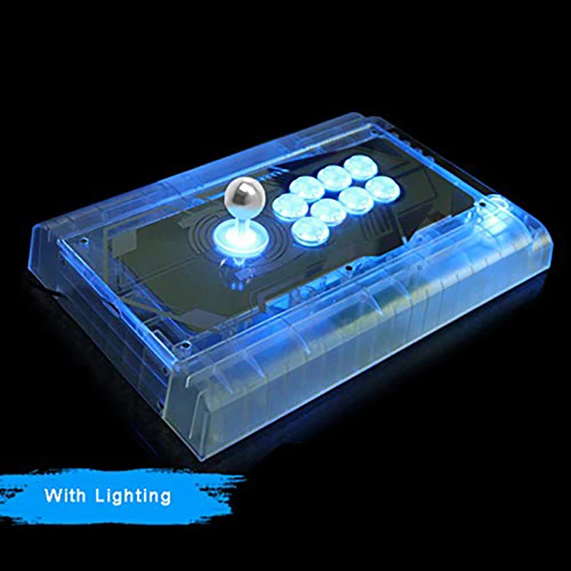 QANBA LED 아케이드 버튼 조명 스냅 인 푸시 버튼, 파란색 LED, 30mm