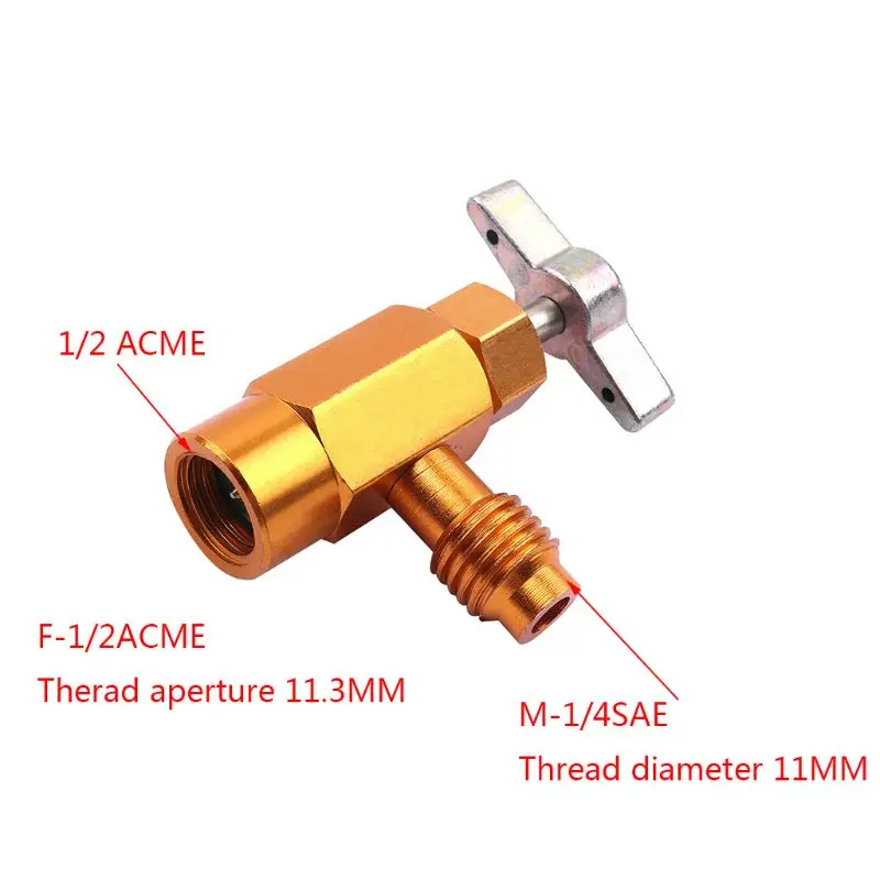 Горячая 1/4 SAE Thread Adapter R-134a хладагент может кран для канистры открывалка клапанный инструмент авто аксессуары автомобиль Стайлинг YHQ
