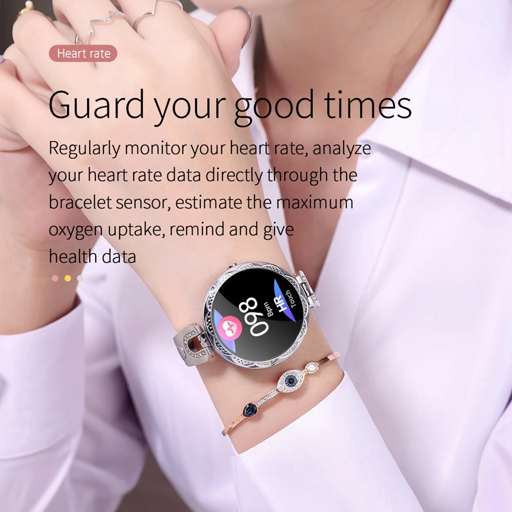 2019 Fashion Women's Smart Watch Waterproof Wearable Device Heart Rate Monitor Sports Smartwatch For Women Ladies
