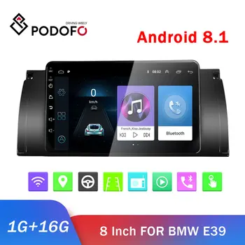 

Podofo 2din Android Car Radio GPS Navigation Wifi Bluetooth autoradio Car Multimedia Player For BMW Car Radio E39 Car Stereo