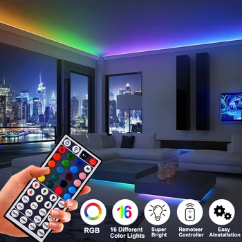 

Bluetooth RGB LED Strip 10m Waterproof Led Neon Light 2835 DC12V 60Leds/M Flexible Lighting Ribbon Tape Controller Adapter Set