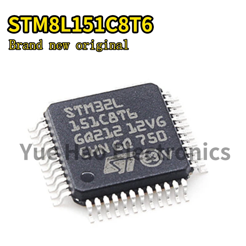

5pcs STM8L151C8T6 STM STM8 STM8L STM8L151 STM8L151C STM8L151C8 New Original IC MCU 8BIT 64KB FLASH LQFP-48
