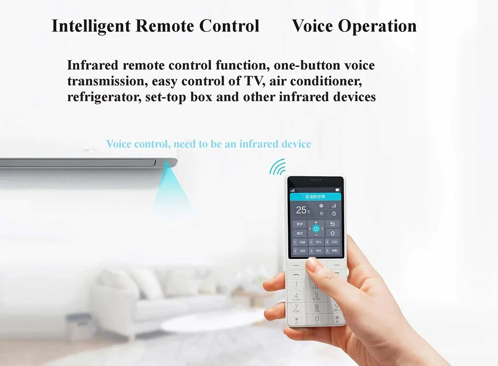 Xiaomi QIN 1S 4G Network Wifi 1480mAH BT 4.2 Voice Infrared Remote Control Dual SIM Card Feature Phone (2)