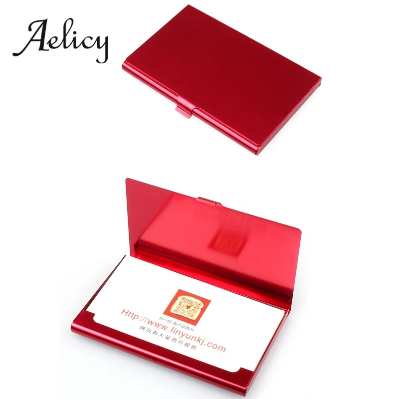Aelicy Creative Business Card Case Stainless Steel Aluminum Holder Metal Box Cover Credit Men
