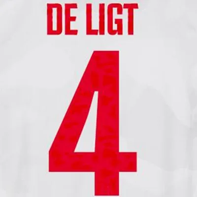 20 BUFFON RONALDO DYBALA MANDZUKIC RAMSEY DE LIGT CAN D. Cota BERNARDESCHI CHIELLINI домашняя горячая штамповка патч значки - Цвет: DE LIGT