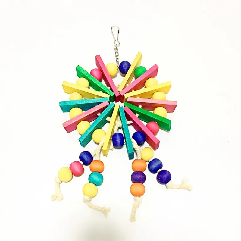 33x16cm Гнездо для попугая игрушки деревянные стальные подвесные колокольчики клетки игрушки для попугаев птица, белка забавная цепочка качели игрушки для домашних животных товары для птиц - Цвет: 33x16cm