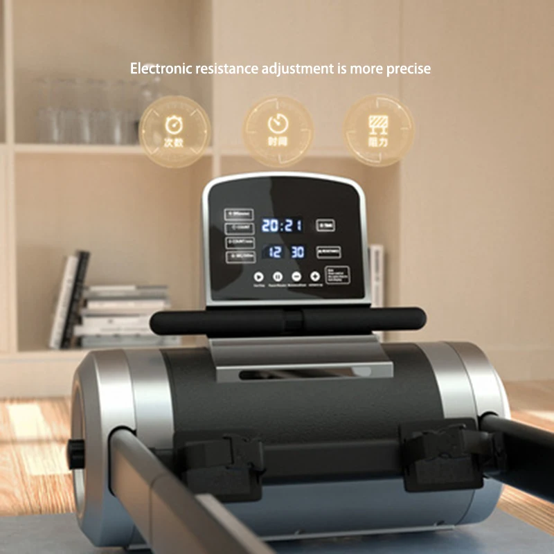 Reluctance rowing machine, aerobic exercise, fat-reducing rowing device, multifunctional indoor gym equipment, rowing machine