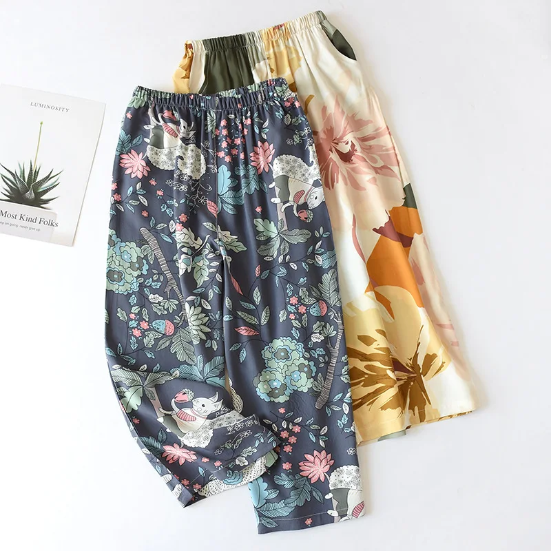 wide leg sleep pants