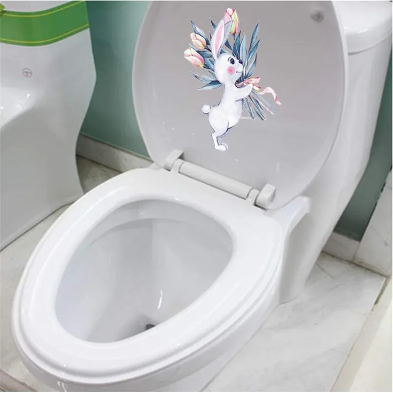 1PC Kitchen Refrigerator Door Wall Decal Rabbit Unicorn Toilet Wall Sticker For Living Room Bedroom Bathroom Home Decor 25*30cm 1PC Kitchen Refrigerator Door Wall Decal Rabbit Unicorn Toilet Wall Sticker For Living Room Bedroom Bathroom Home Decor 25*30cm