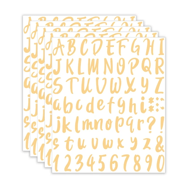 Cursive Letter Stickers