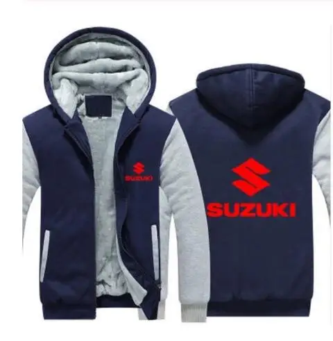 6 цветов зимняя куртка для Suzuki Offroad мужская повседневная куртка пуловер шерстяная подкладка куртка мотоциклетная куртка толстовка Z3