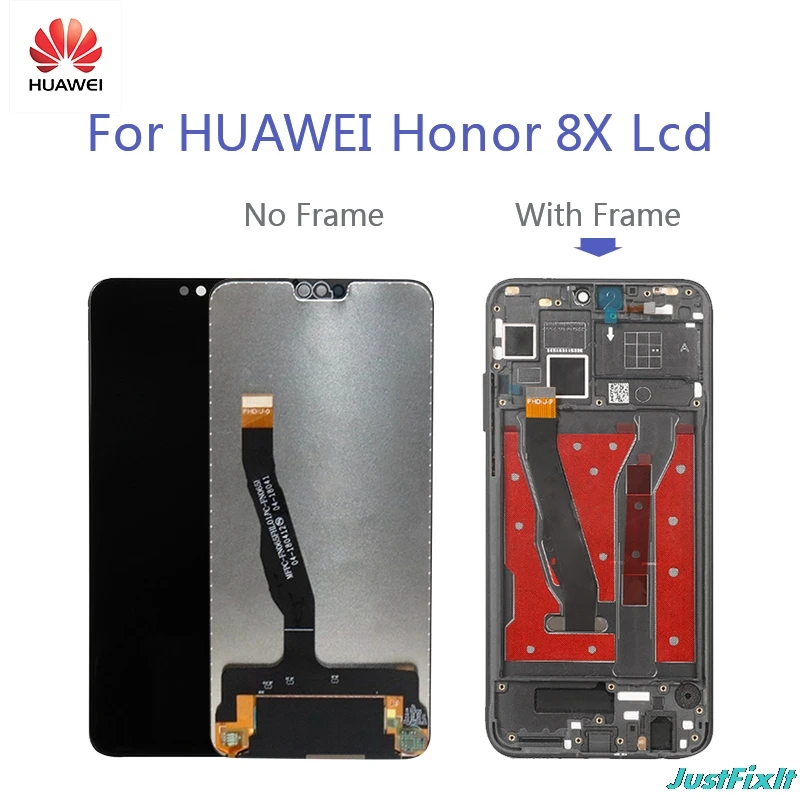 Для huawei Honor 8X ЖК-дисплей кодирующий преобразователь сенсорного ...