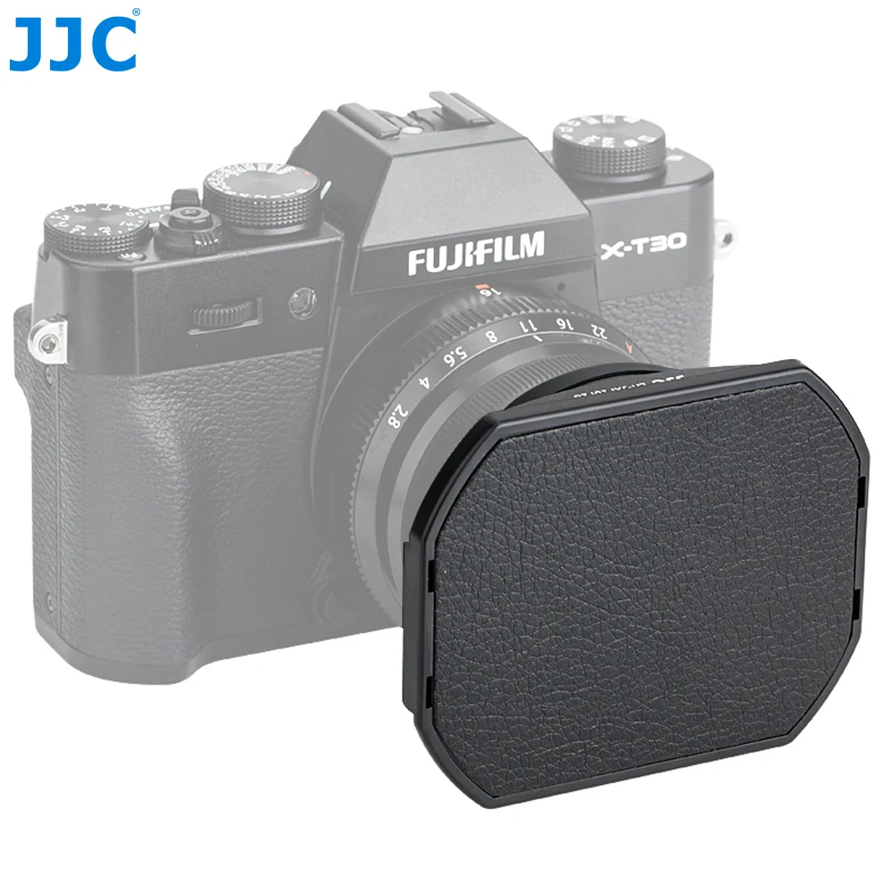 

JJC LH-JXF16F28 Black Bayonet Lens Hood With Hood Cap For FUJIFILM XF 16mm f/2.8 R WR Lens Protector Can Put On a Ф49mm Filter
