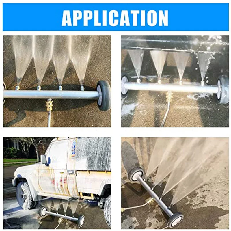 24 Pressure Washer Undercarriage Surface Cleaner Water Broom Under Car  Chassis Floor Wash 1/4 Quick Connector Karcher Sun Joe - Water Gun & Snow  Foam Lance - AliExpress