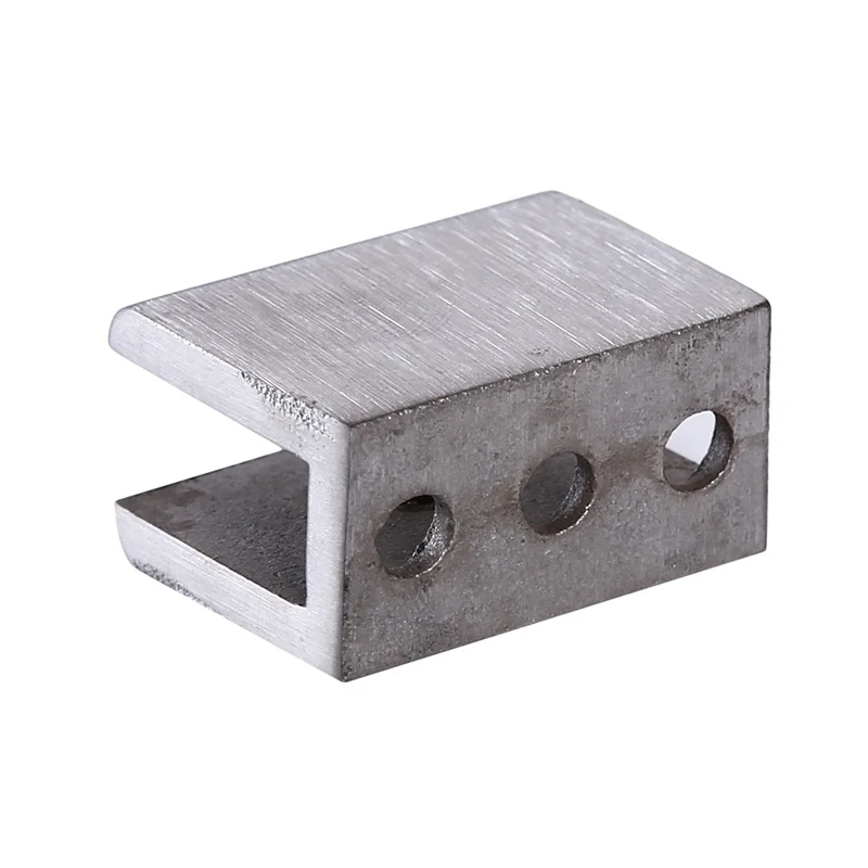 High Quality Stainless Steel Glass Clips Adjustable Wall Mounted Glass Shelf Clamp Bracket Glass Holder