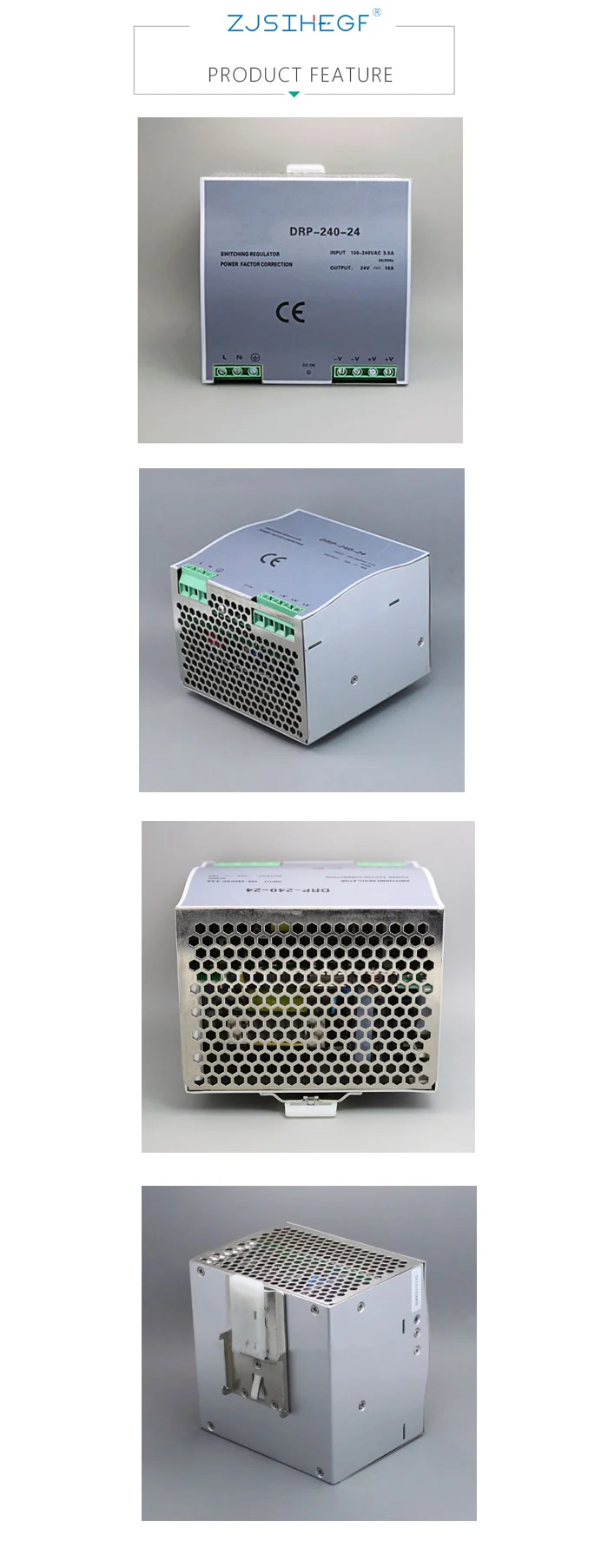 Din-рейка Один выход импульсный источник питания 24v 240w DR-240-24 240W 24V 10A ac dc преобразователь