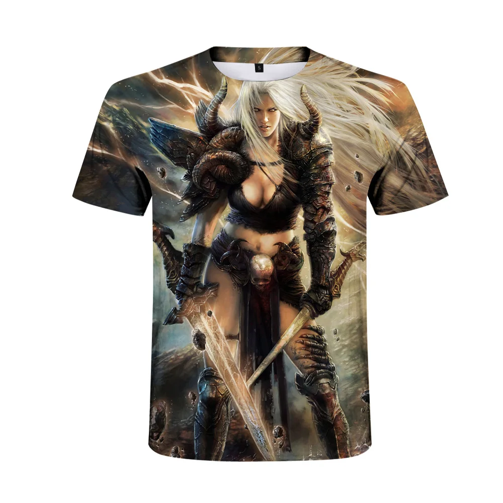 

2021 New 3D Game Character Pattern Men And Women Short T-Shirt Summer Comfortable Short Sleeves Customizable Pattern