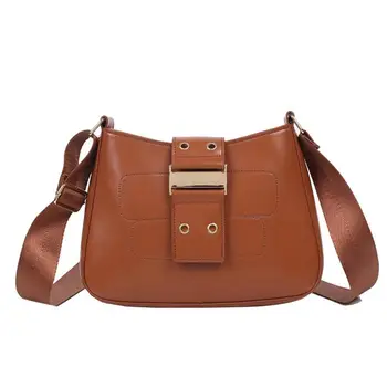

New Fashion Handbag Delicate Design Leather Messenger Bag Women Shoulder Crossbody Solid Color Classic Small Handbag