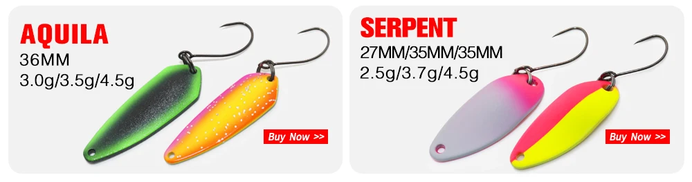 Jerry Lacerta Spinnlöffelköder 1,9g 2,5g Aera Forellen-Trolling Einzelhaken Mikro-Hartköder – Detail 3