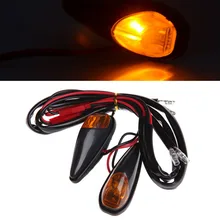 2x 5W Motorcycle Turn Signals Mini Blinker Amber Indicator Lights Lamp 12V Balaclava
