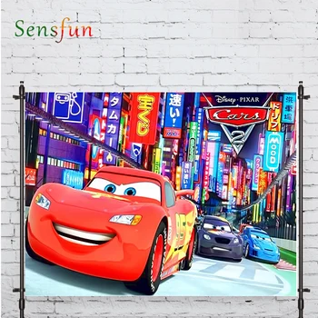 

Sensfun photographic background car Cartoon child popular Tokyo backdrop photo shoot photocall photobooth prop custom