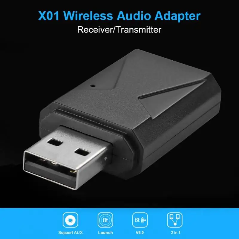 X01 USB 2 в 1 Bluetooth аудио передатчик aux-приемник беспроводной адаптер