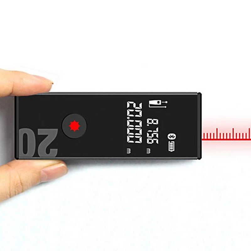 

Mini Laser Distance Meter 40m Rechargeable Bluetooth Laser Rangefinder High Precision Battery Range Finder Portable Measuring