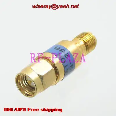 

DHL/EMS 30pcs Attenuator 2W 2 Watts 2dB SMA male to female DC-6.0GHZ 50Ohm gold RF coaxial Power-attenuator-A6