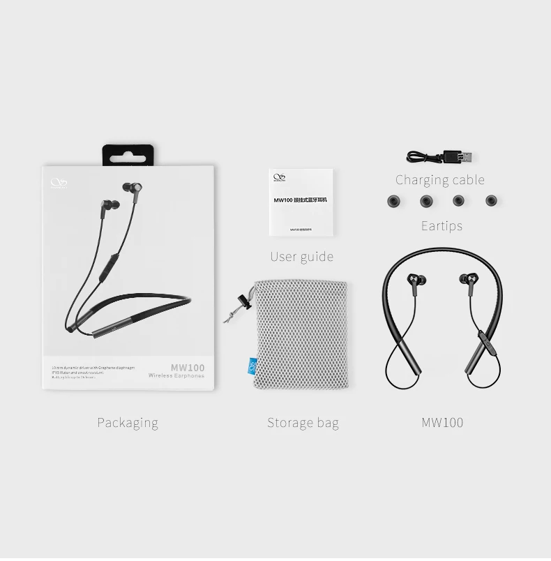 SHANLING MW100 HIFI аудио инструмент из графена Bluetooth беспроводные наушники жидкий силикон Шейная поддержка Apt-X Быстрая зарядка