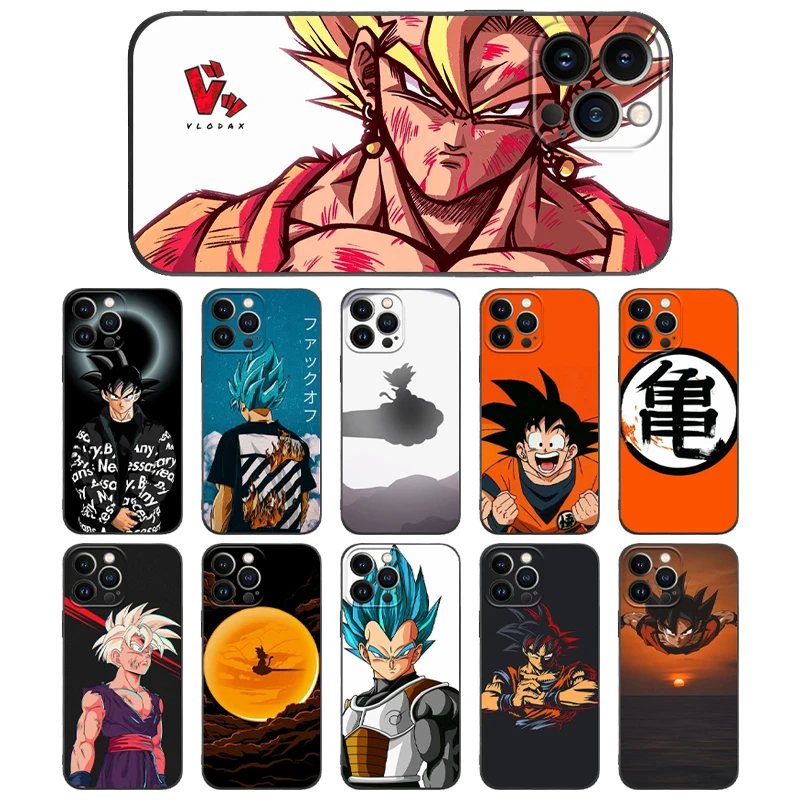 11 cases Bandai Dragon-Ball-Z Son-Goku Phone Case For iPhone 13 12 Pro Max 11 Mini XS Max X XR 7 8 Plus Back Cover Soft TPU Shell Fundas iphone xr phone case