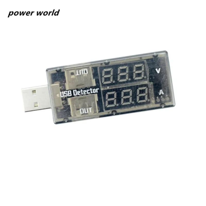 USB тестер/USB двойной дисплей Вольтметр тока/USB Интеллектуальный цифровой дисплей напряжения и тока красный зеленый прибор обнаружения