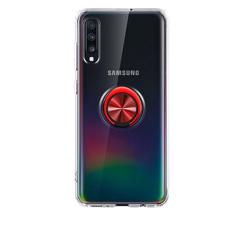 Для samsung Galaxy A70 чехол Clear кольцо из ТПУ телефонные чехлы для samsung A10 A20 A20e A30 A30s A40 A50 A50s A60 A70 A80 A90 чехол