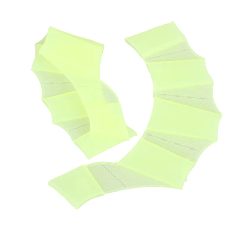 MrYSilicone Swim Gear Fins Hand Web Flippers Silicone Training 1 Pair Gloves Women Men Kids webbed gloves for swimming