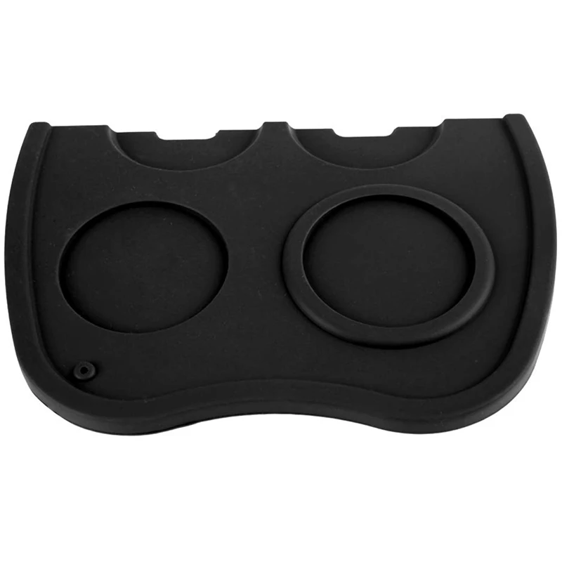 

HOT!Non-Slip Thick Silicone Coffee Powder Espresso Tamping Angle Pad Anti-Tamper Coffee Powder Pad Black