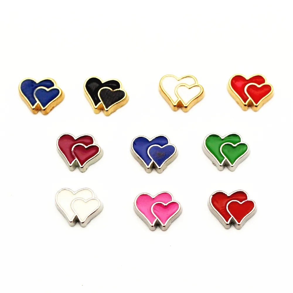 

Hot Selling 10Pcs/Lot Diplocardia Floating Charms Gold Silver Alloy Living Glass Memory Lockets DIY Jewelry
