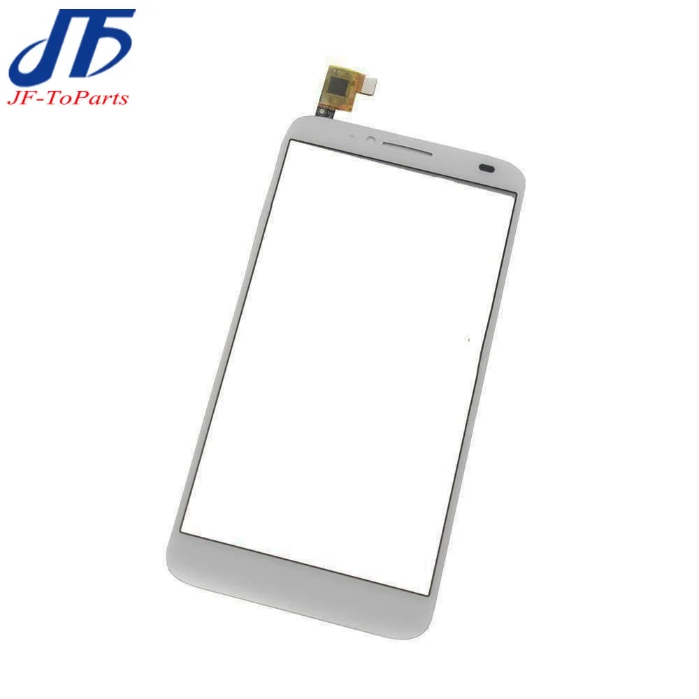 10 шт. Сенсорная панель 5," для Alcatel One touch Idol 2 6037 OT6037 сенсорный экран дигитайзер Передняя защитная, внешняя, стеклянная линза