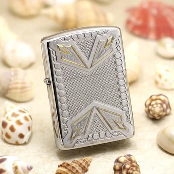 

Genuine Zippo oil lighter copper windproof Brushed armor cigarette Kerosene lighters Gift With anti-counterfeiting code