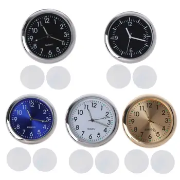 

1 PC Universal Car Clock Stick-On Electronic Watch Dashboard Noctilucent Decoration For SUV Cars Clocks for car accessories