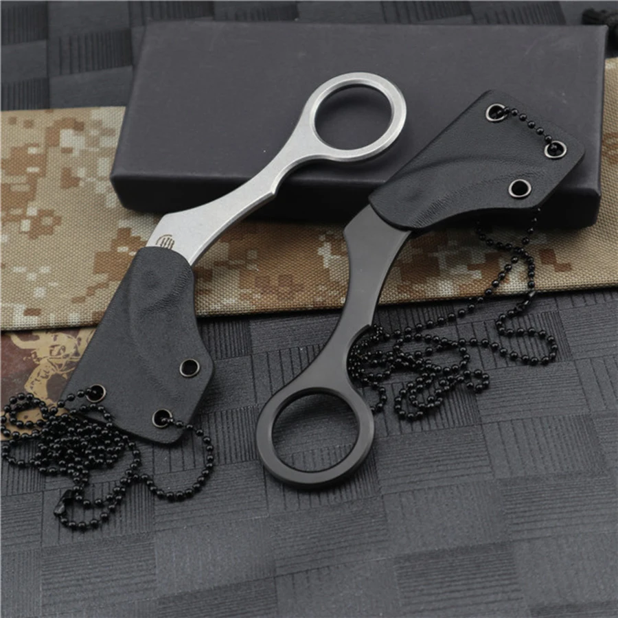 Новейший фиксированный нож Karambit, тактический коготь для шеи, походный Походный нож для самообороны, походный охотничий нож для выживания, инструменты для повседневного использования, набор K