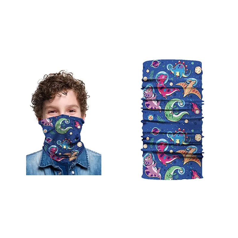 Boys and Girls Polyester Scarf Children Multi-function Magic Headband Neck Gaiter Bib Cycling Balaclava